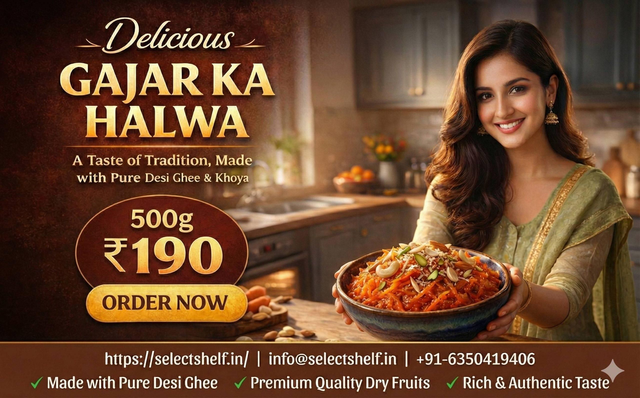 Gajar Ka Halwa-Desi Ghee (Seasonal Items) - Image 3